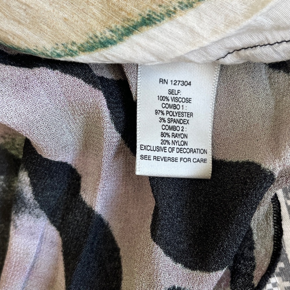 John Mark Multicolor Patchwork Blouse - image 8